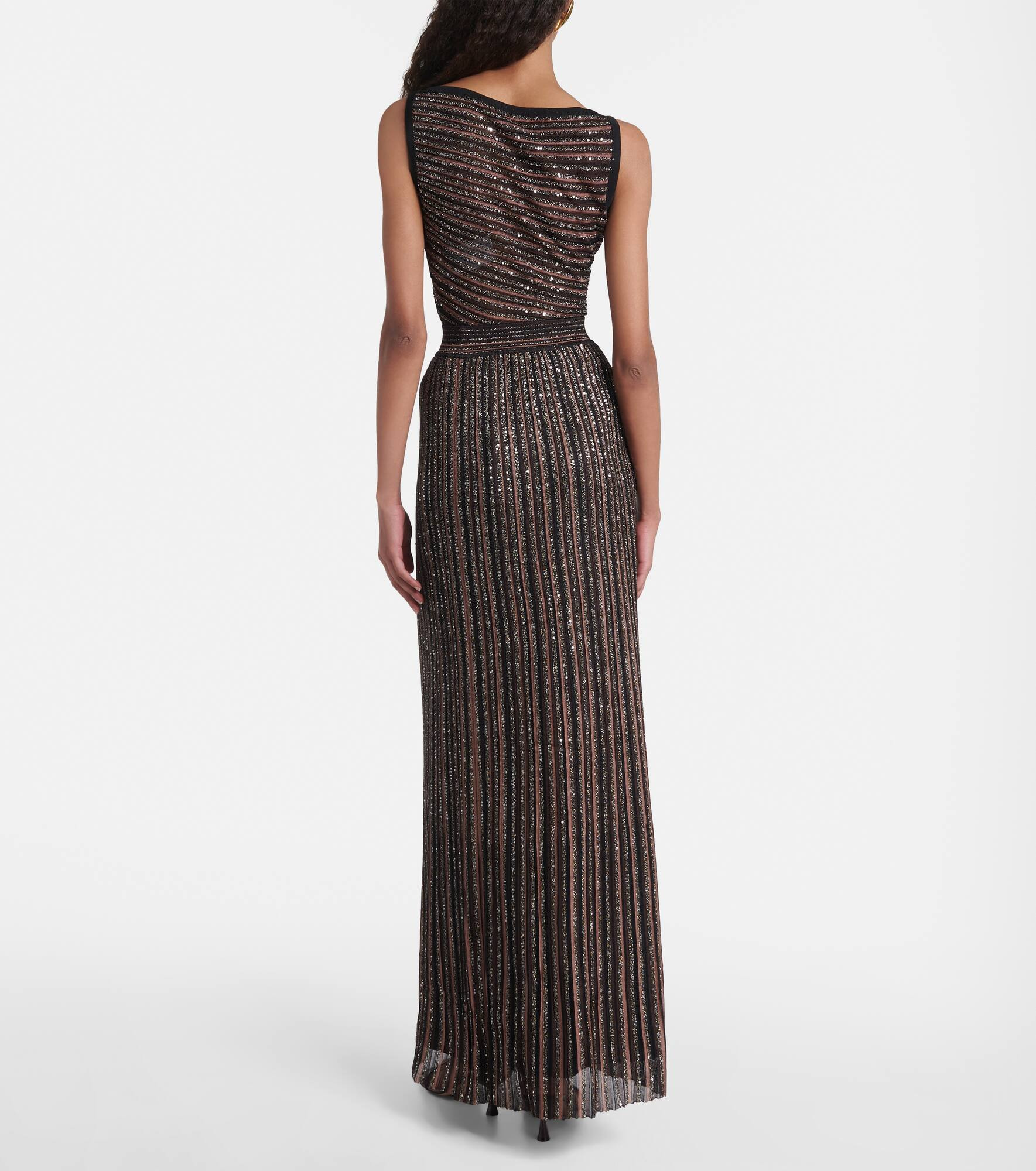 Zig Zag sequined maxi skirt - 3