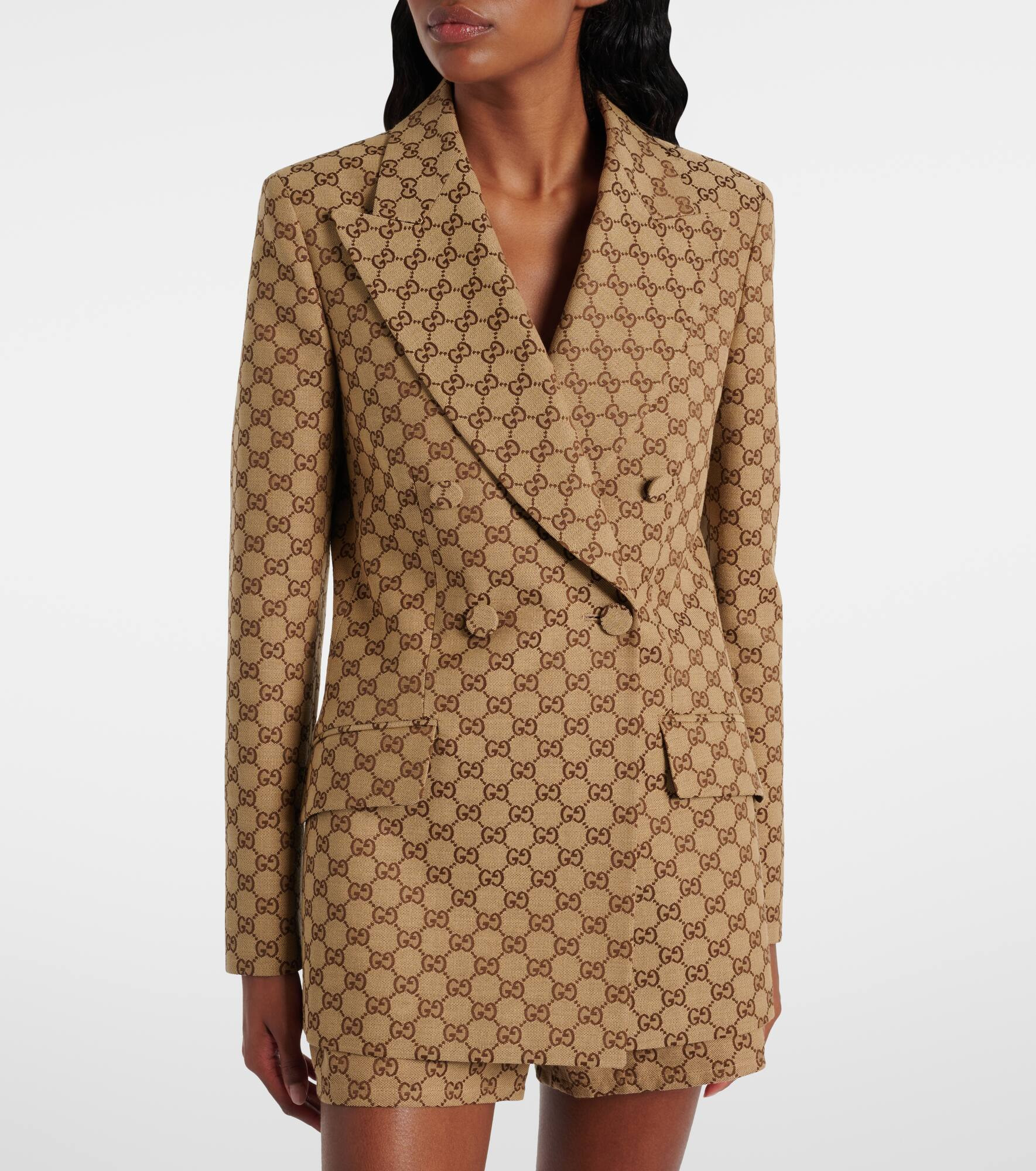 Cotton-blend GG jacquard blazer - 6
