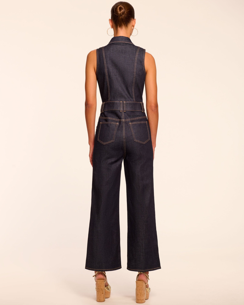 Stephania Sleeveless Denim Jumpsuit 4
