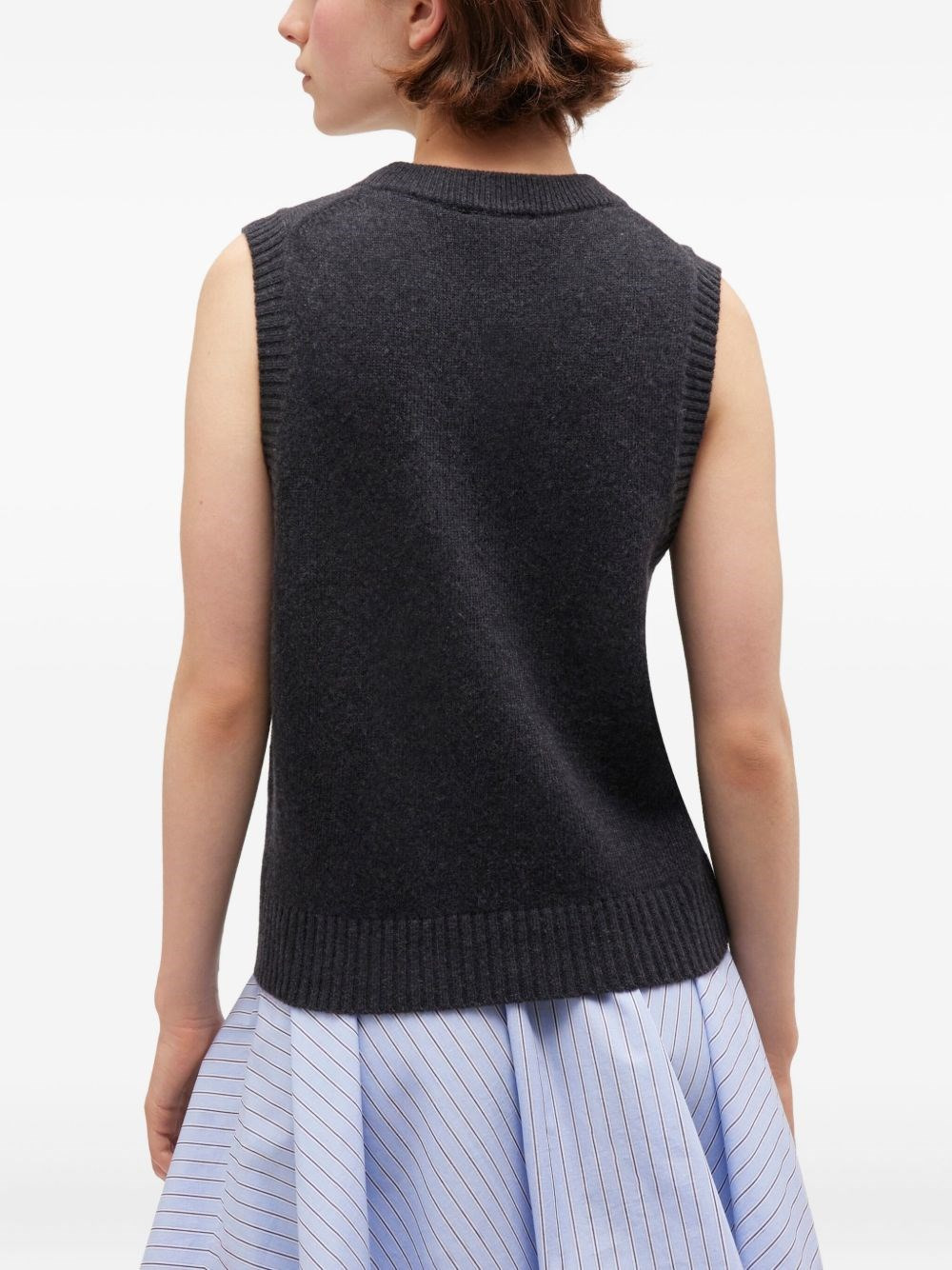 Flowers wool vest - 2