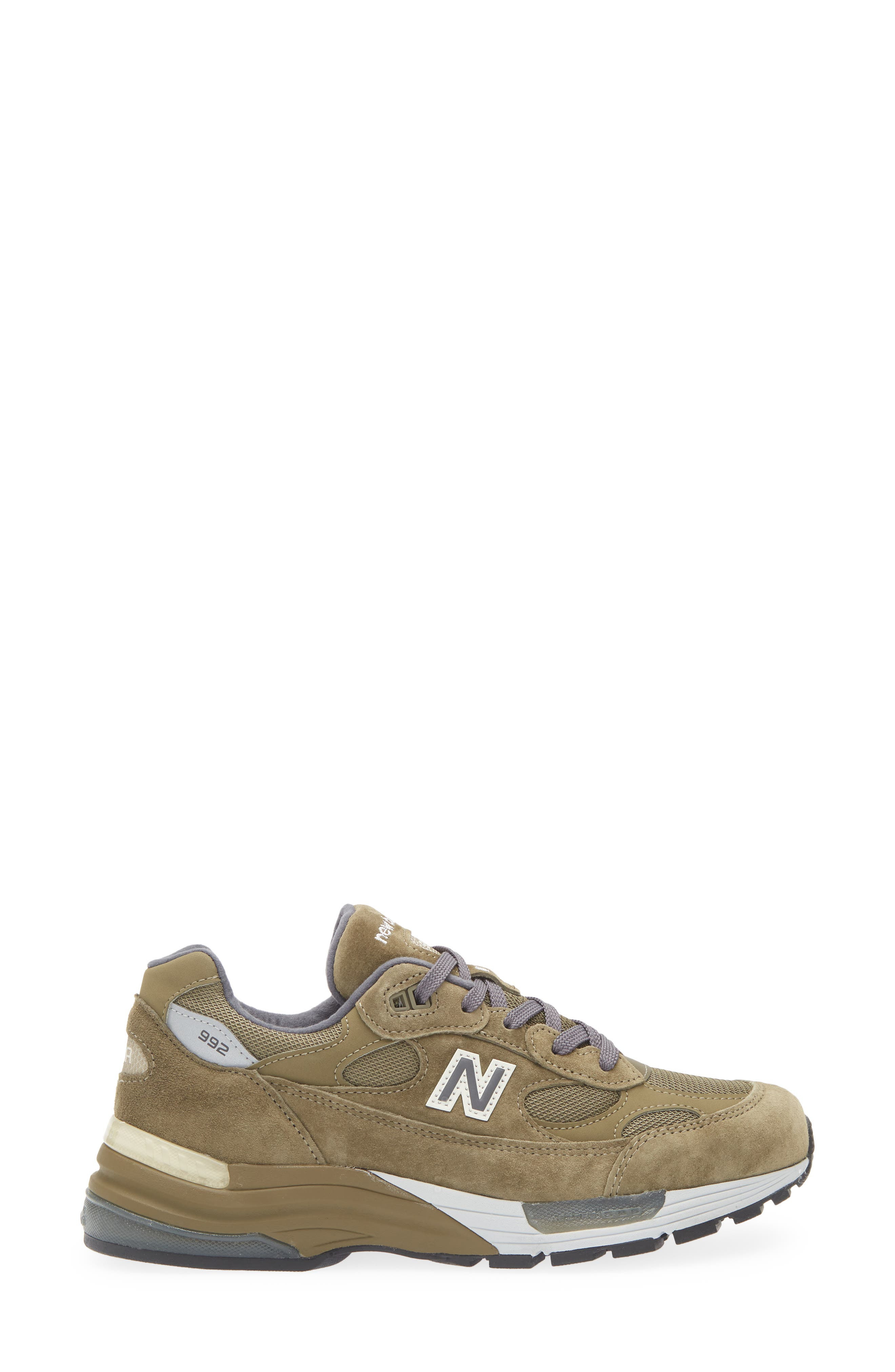 New Balance Gender Inclusive Made in USA 992 Sneaker in Dark Camo/Covert Green at Nordstrom - 3