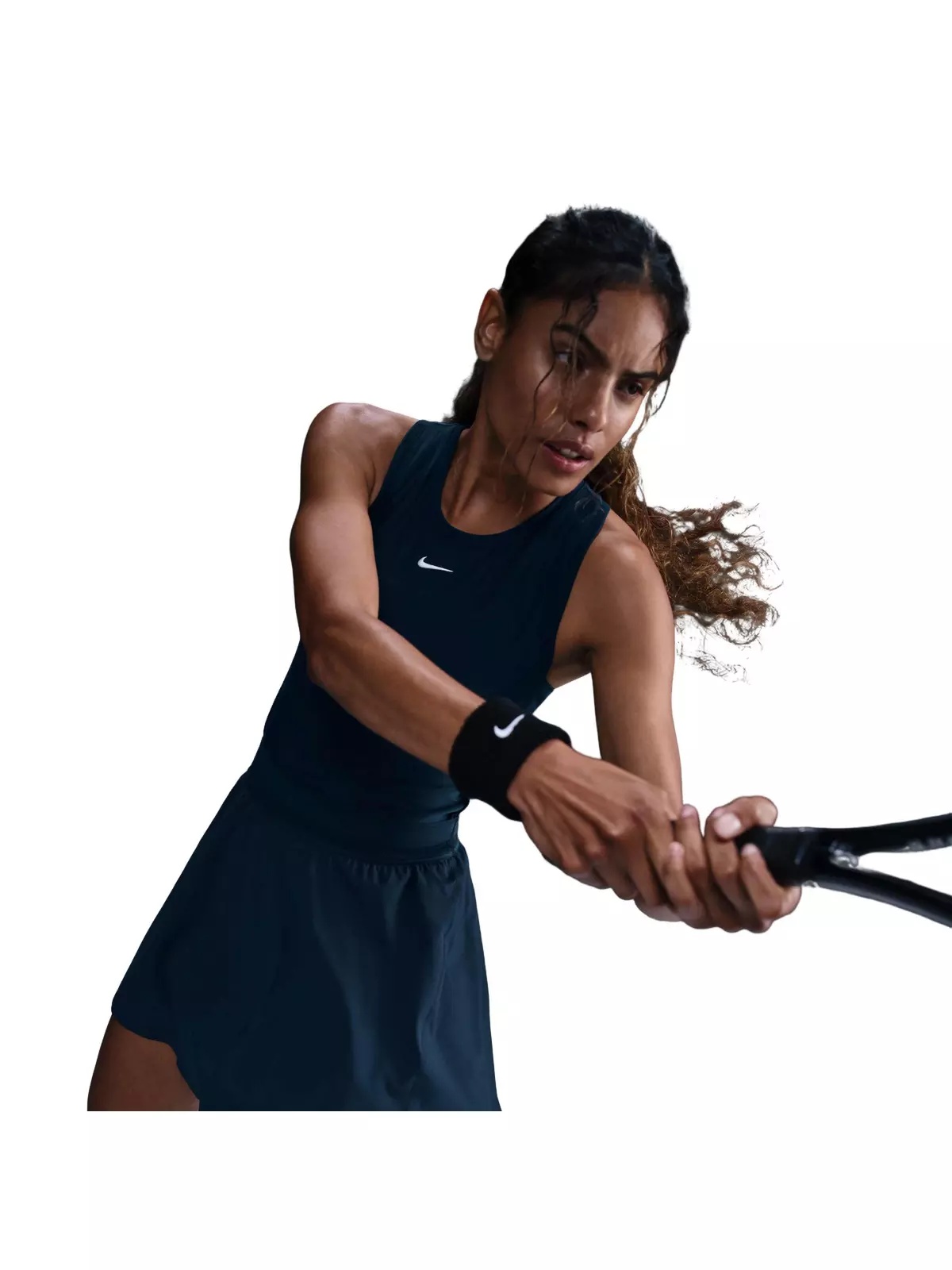 Women's Court Dri-Fit Advantage Ace Skirt-Blue - 5