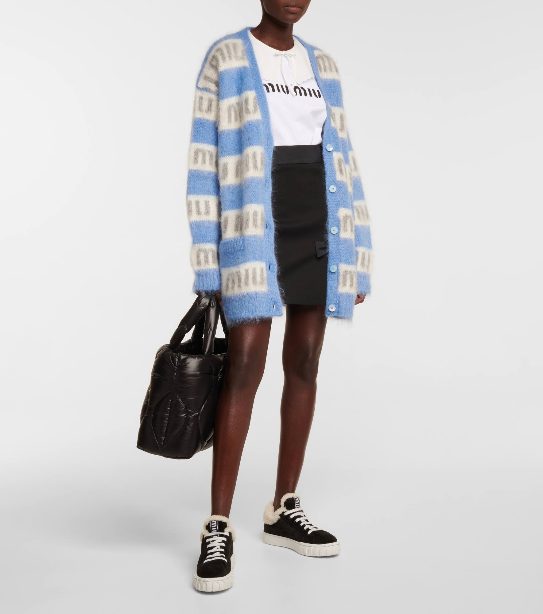 Shearling-lined suede sneakers - 2