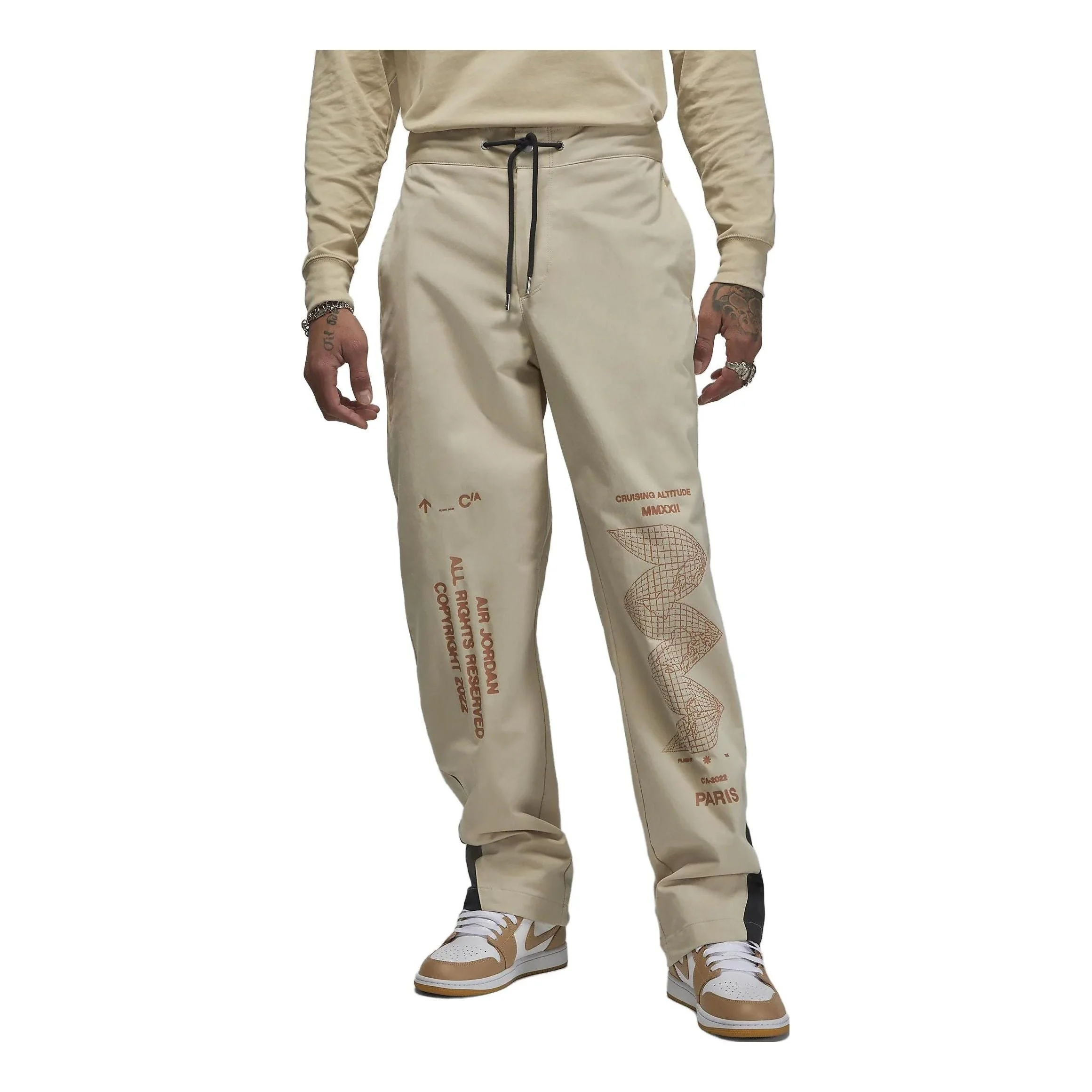 Air Jordan Flight Heritage Lightweight Woven Pants 'Beige' DV1609-206 - 1