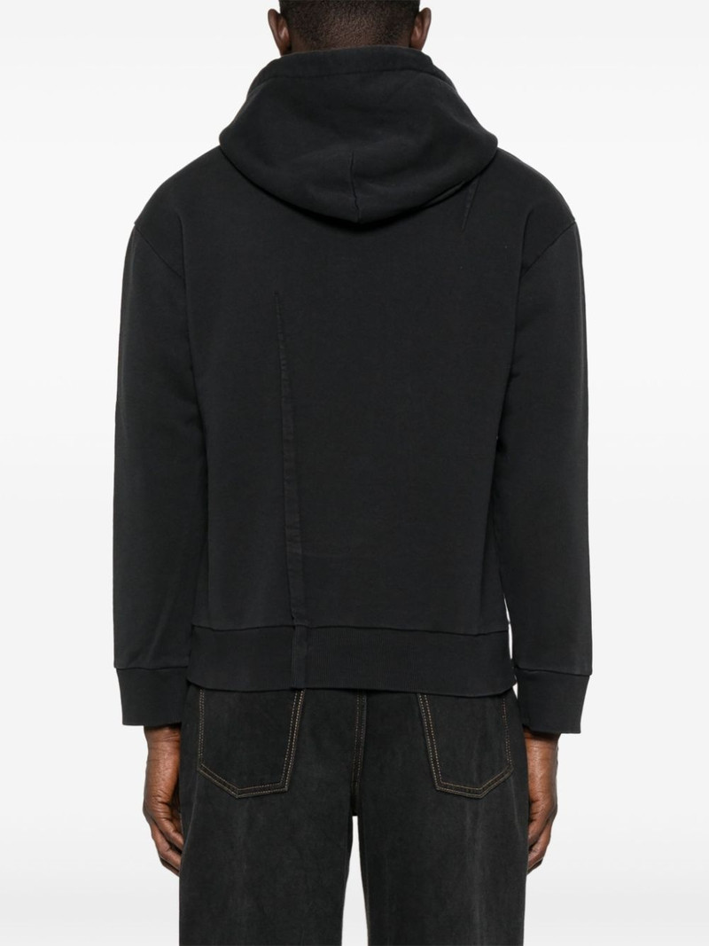 pleat-detailed hoodie 4
