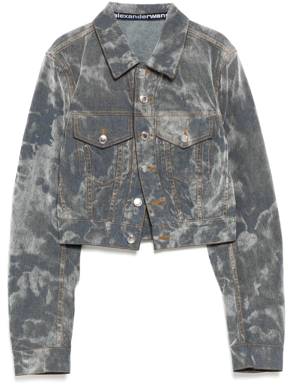 faded effect jacket - 1