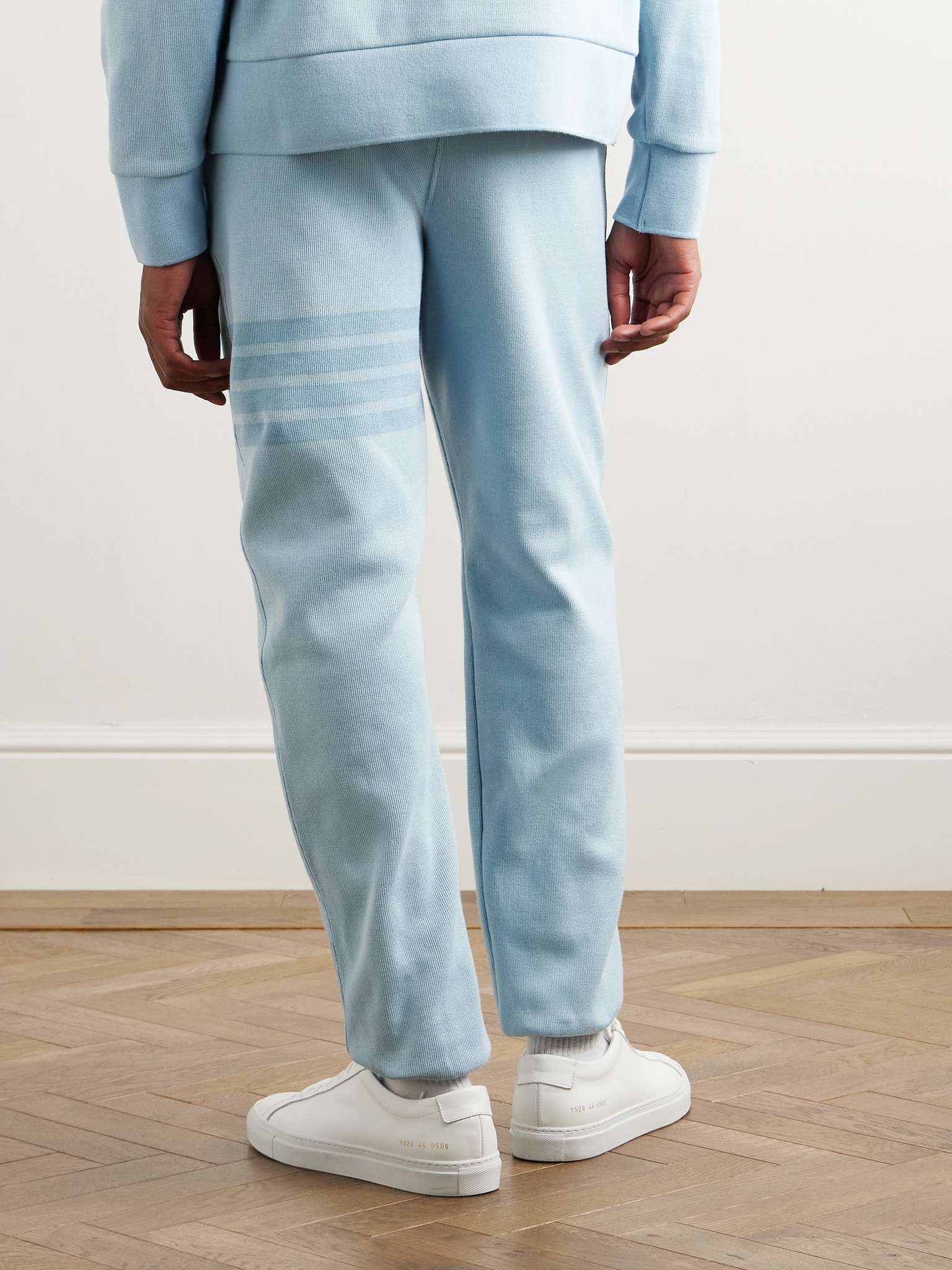 Tapered Striped Cotton-Jersey Sweatpants - 3