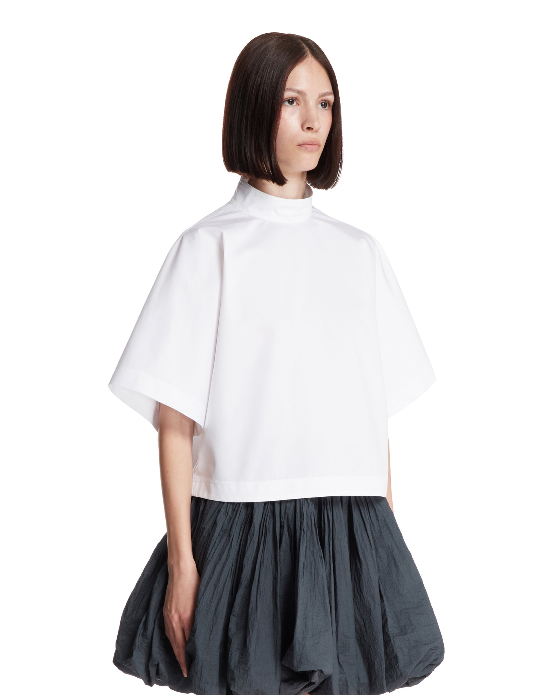 White High-Neck Top - 4