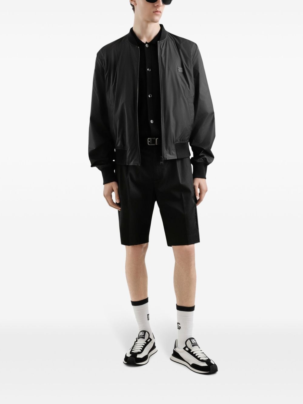 logo-plaque bomber jacket - 2