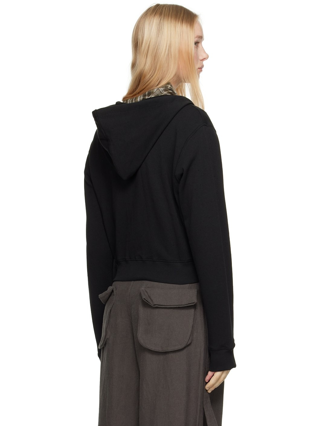 Black Lounge Zip Hoodie - 3