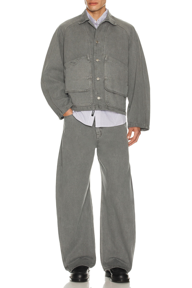 LE17SEPTEMBRE Garment Dyed Denim Hunting Jacket outlook