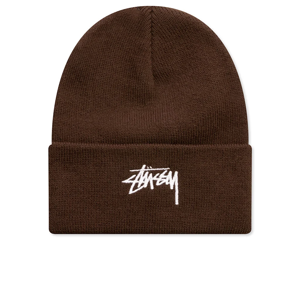STOCK CUFF BEANIE - COCOA - 1