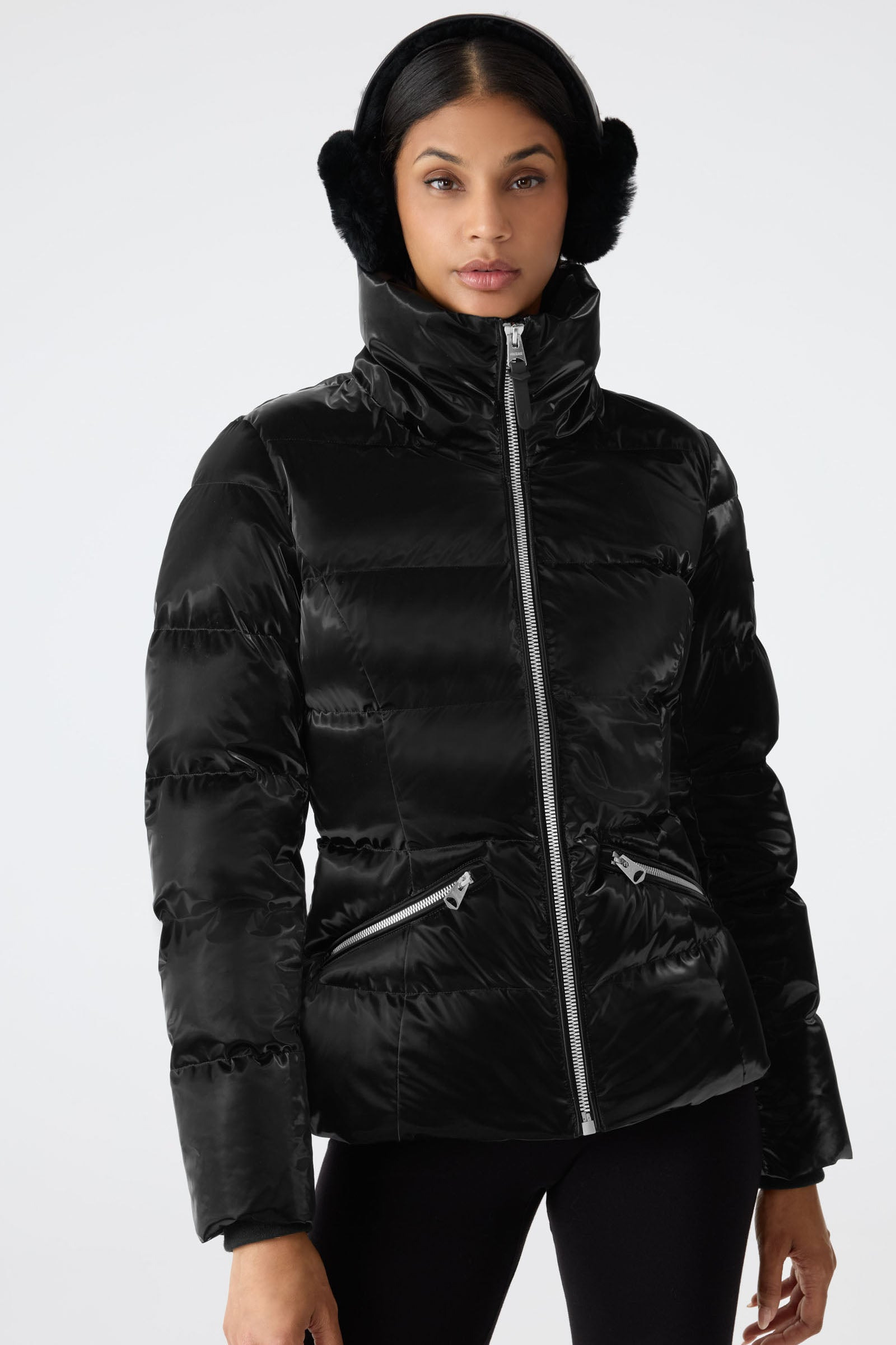 MADALYN-GLO High-Gloss Down Jacket With Removable Hood - 6