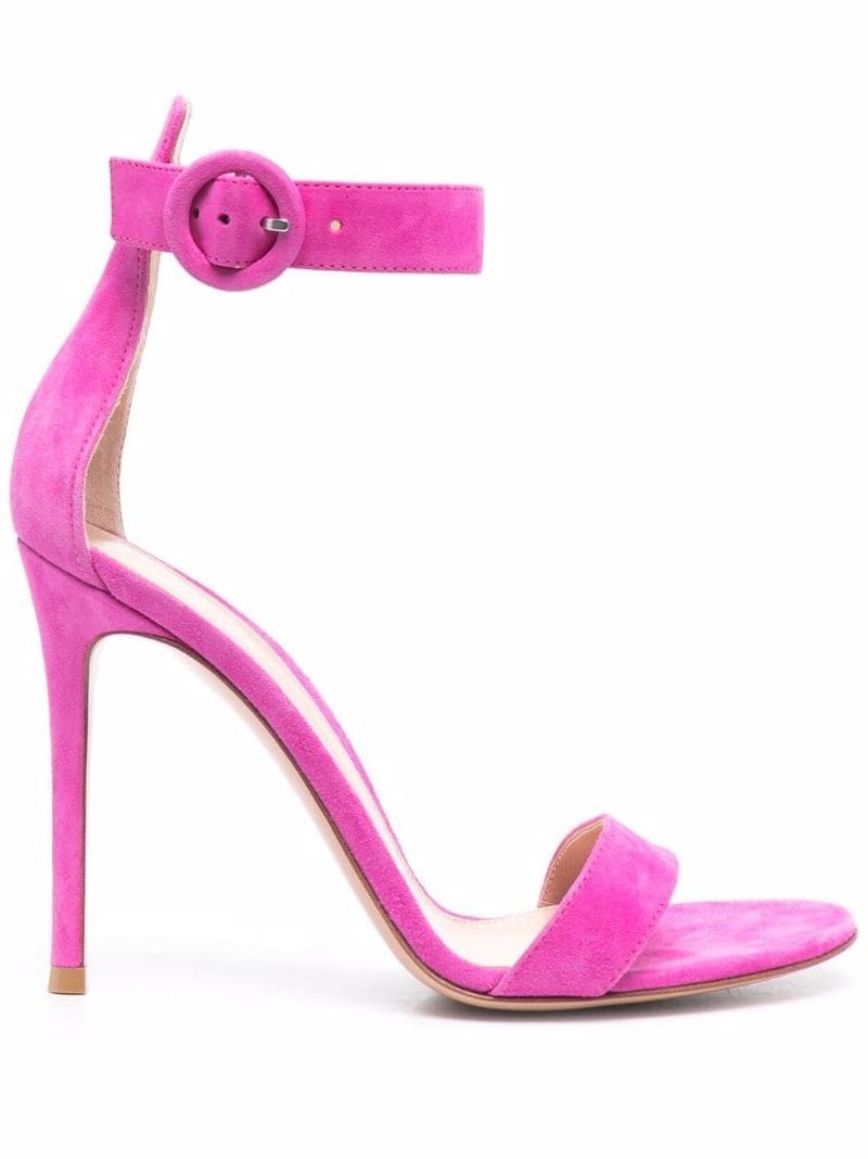 ankle buckle heeled sandals - 1