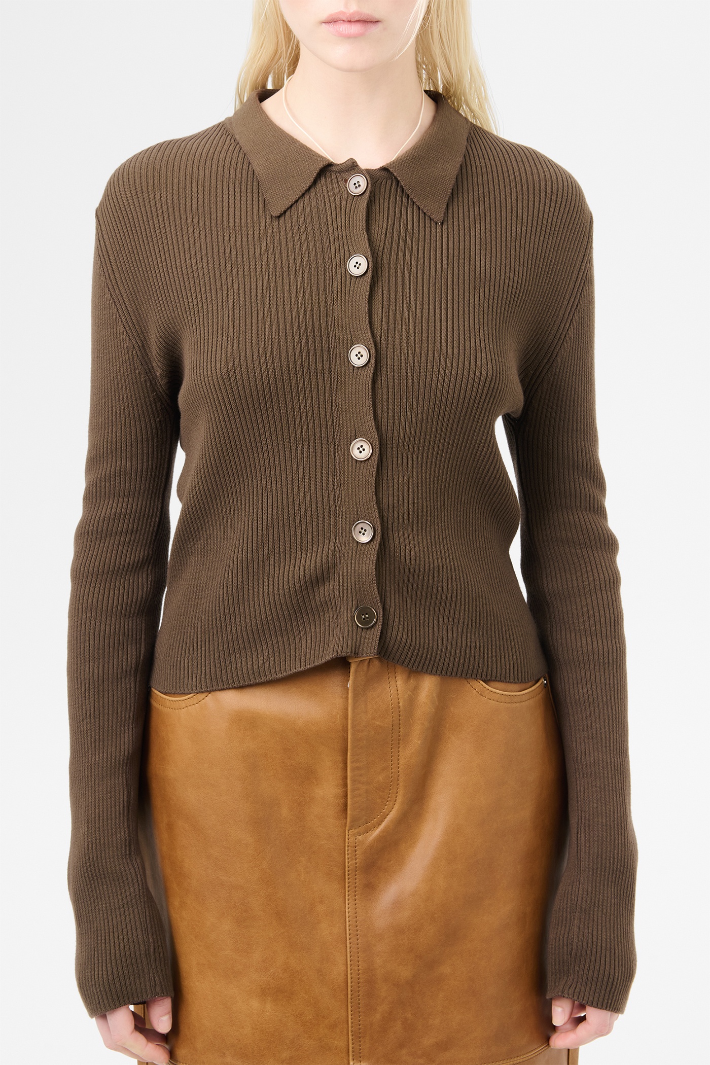 Mazzy Polo Tobacco Clean Cotton - 4