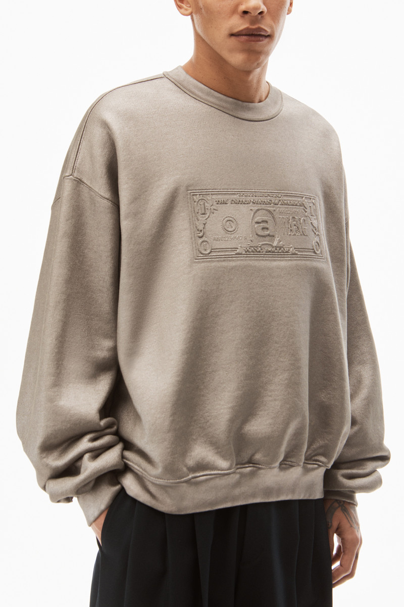 DOLLAR BILL CREWNECK IN TERRY 3