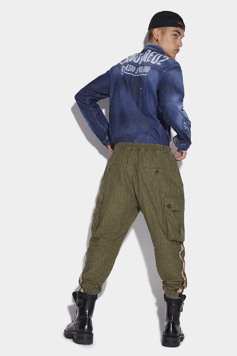 MILITARY TAPE CARGO TROUSERS - 4