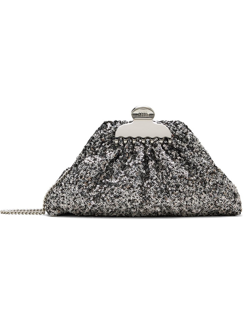Silver 'The Sequin Glam Small' Clutch 1