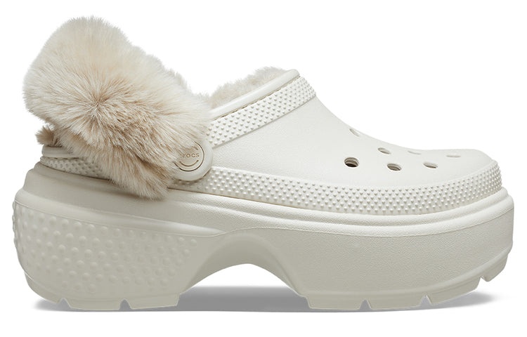 Crocs Stomp Lined Clogs 'White' 208546-160 - 3