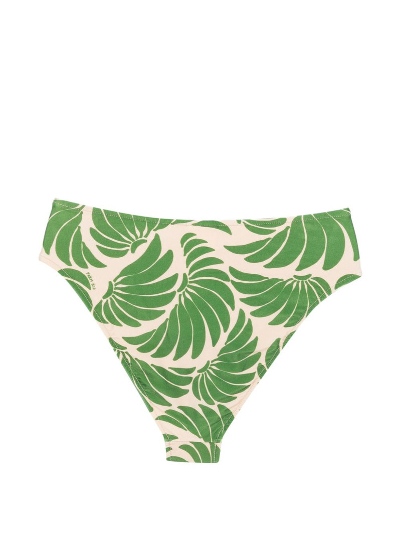 FARM RIO high-waist floral-print bikini bottom outlook