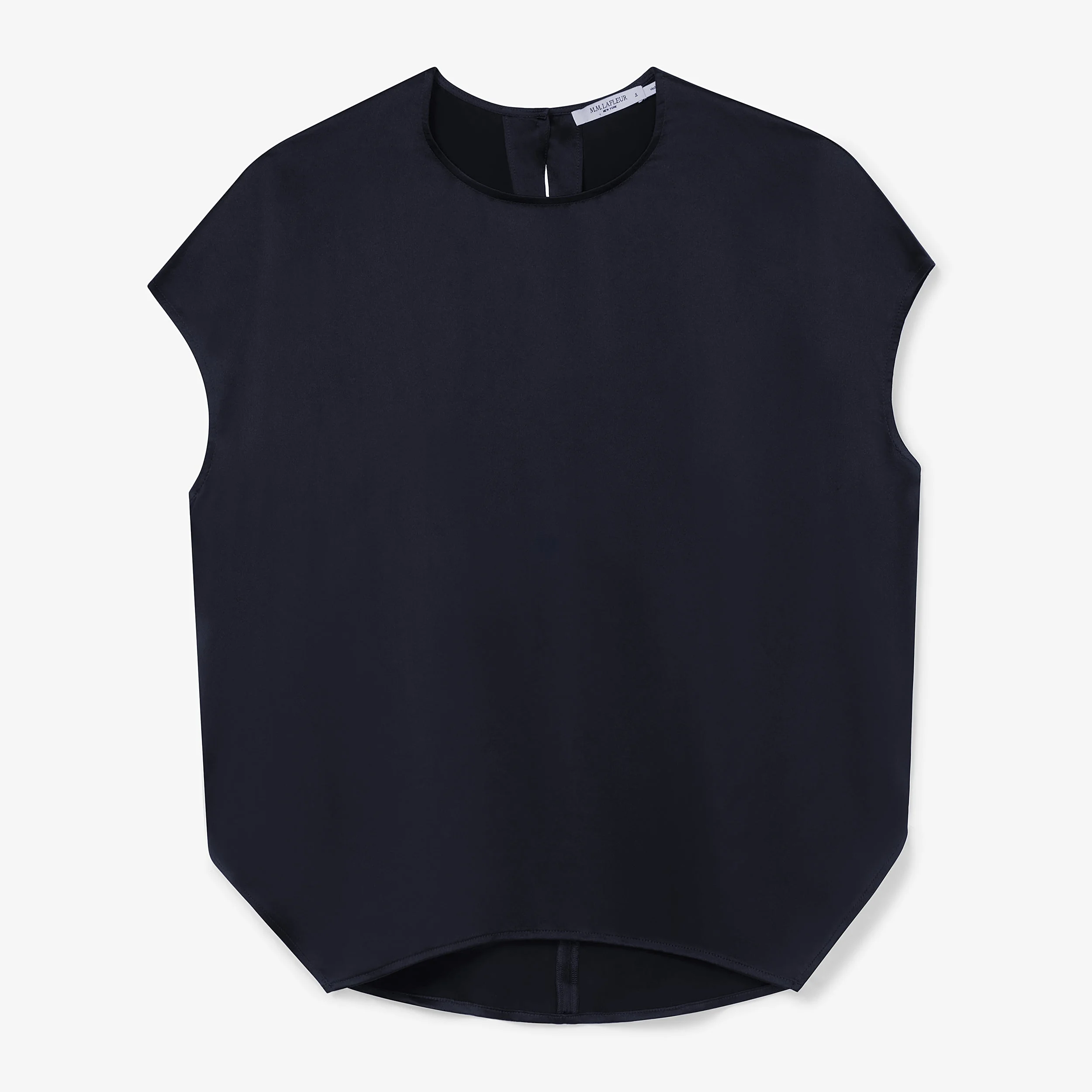 Didion Drape Top - Washable Silk Charmeuse - 1