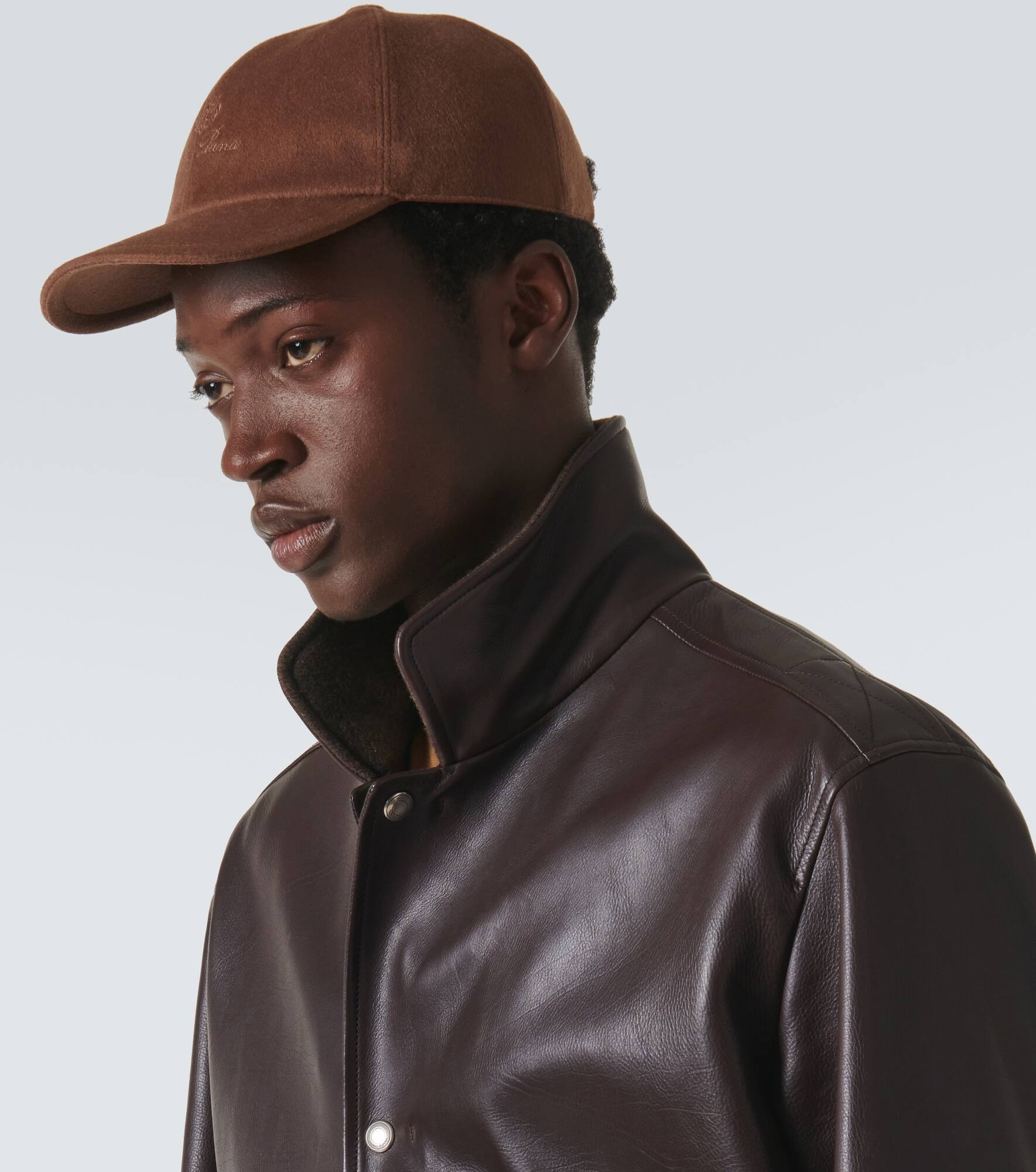 Cashmere velvet baseball cap - 3