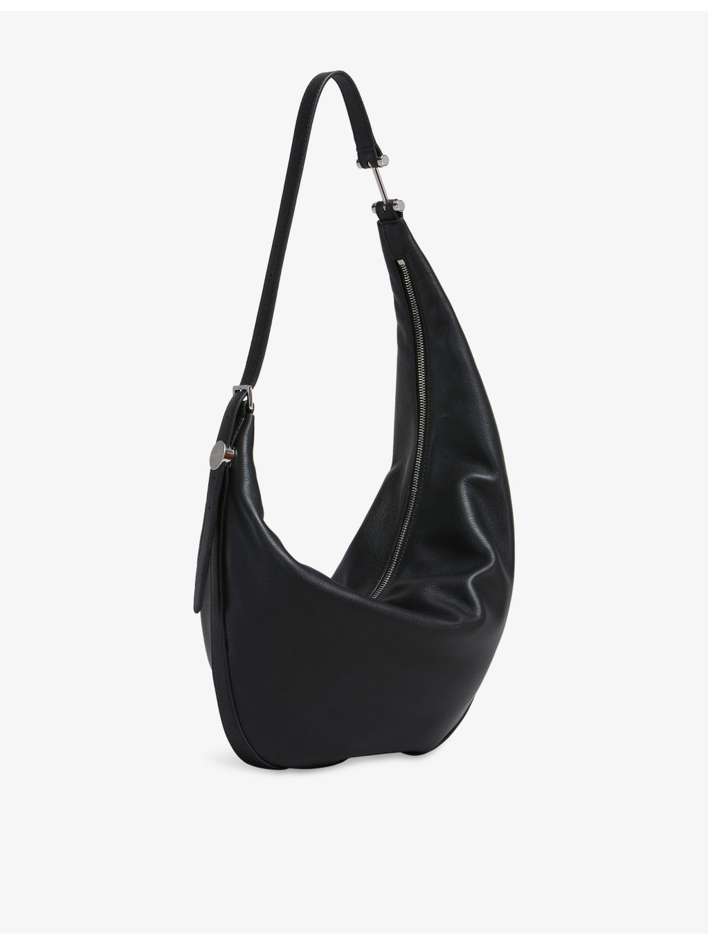 Dot Small Leather Hobo Bag - 6