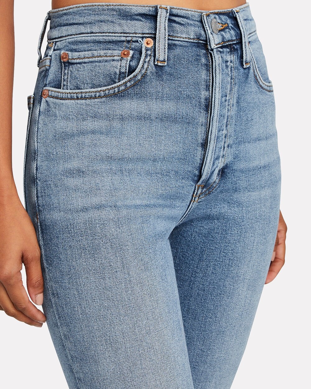 High-Rise Ankle Crop Jeans - 6