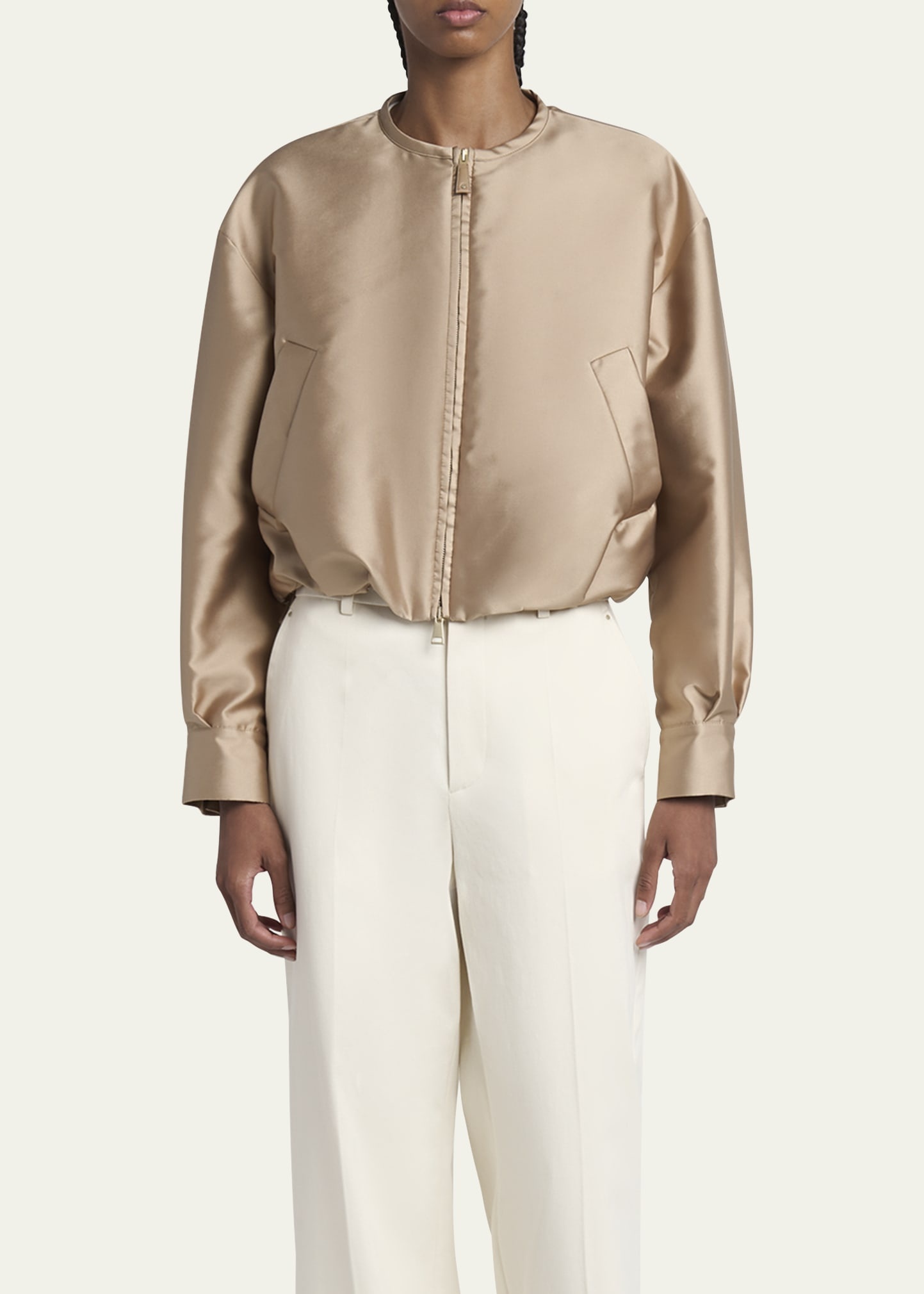 Maupa Satin Bomber Jacket - 4