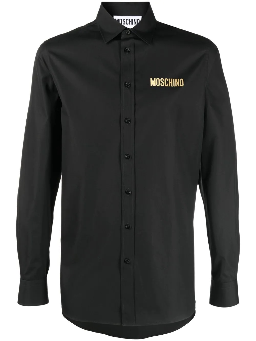 embossed-logo shirt - 1