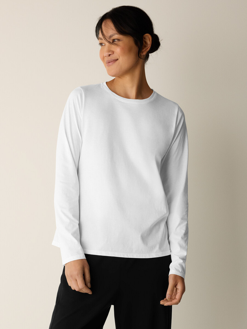 Organic Pima Cotton Jersey Long-Sleeve Tee 1