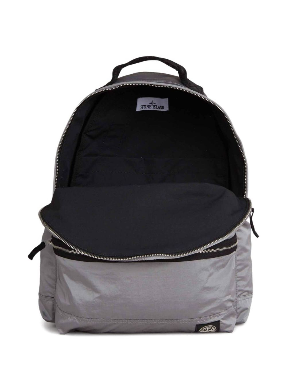 metallic zip-fastening backpack - 4