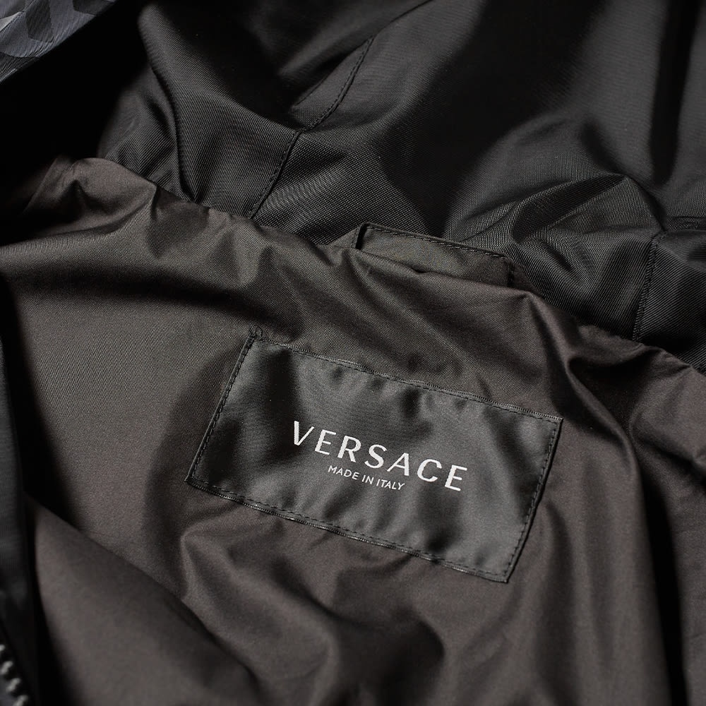 Versace Logo Nylon Hooded Jacket - 4