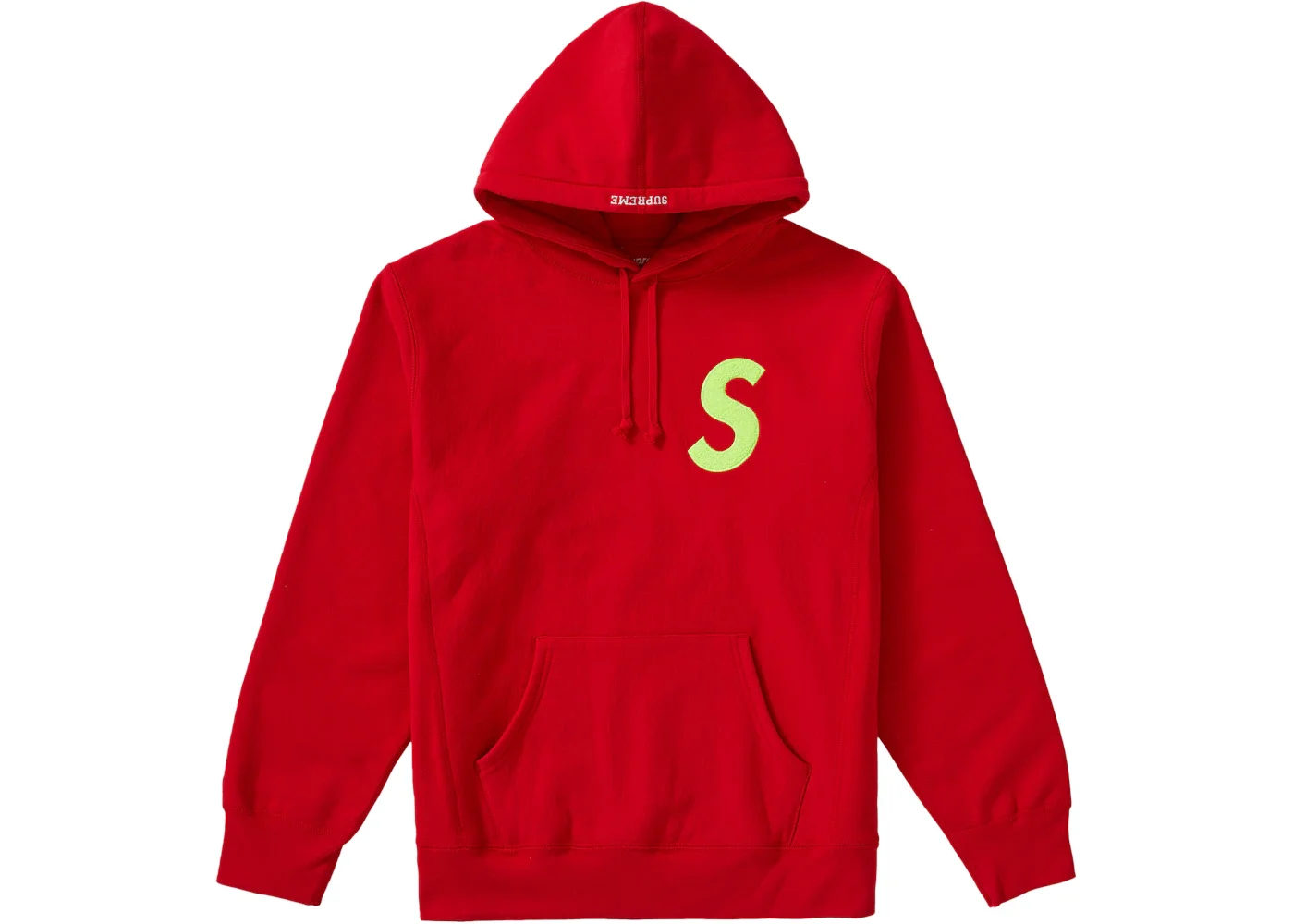 Supreme S Logo Hooded Sweatshirt (FW19) Red - 1