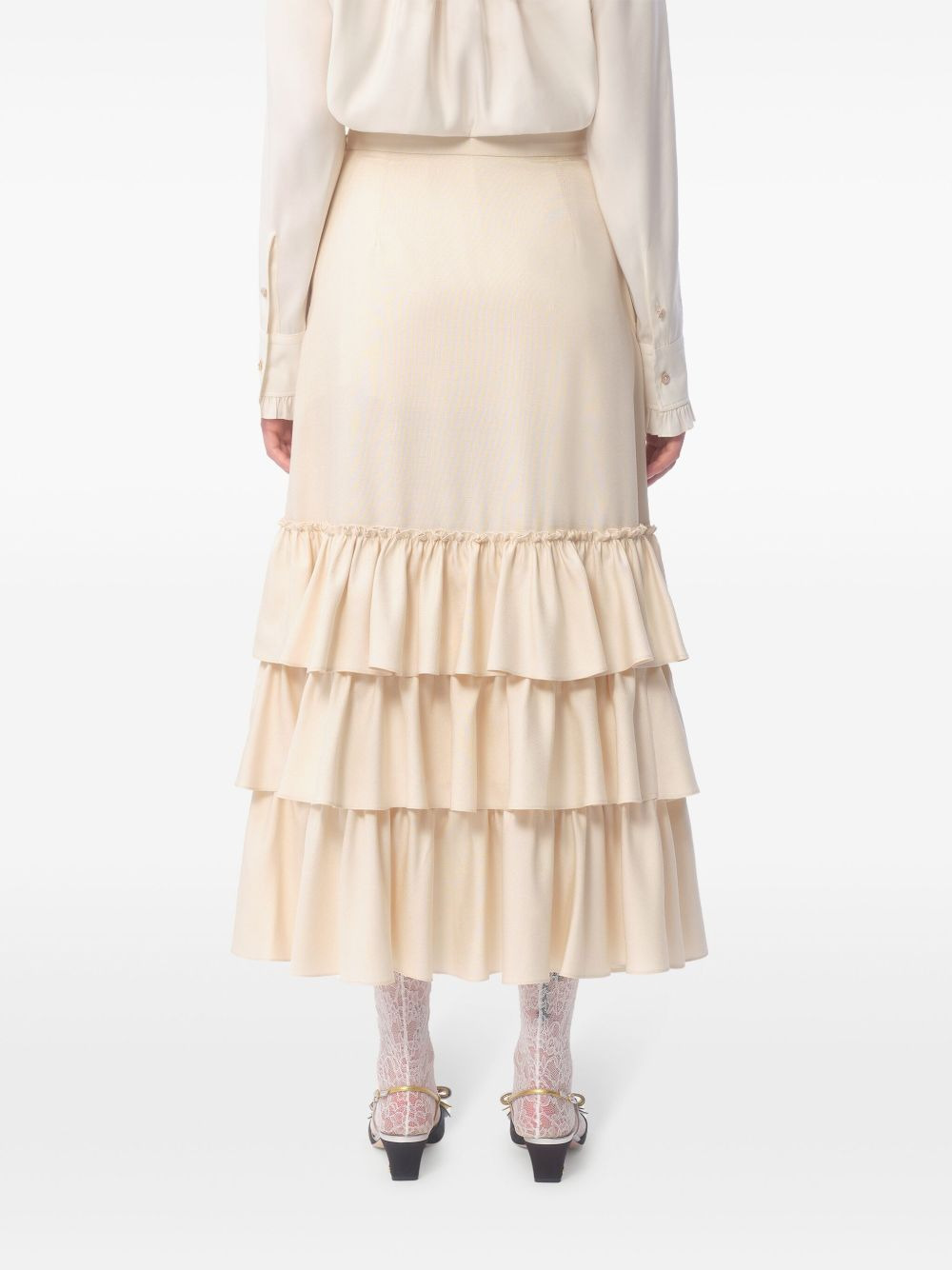shantung midi skirt - 5