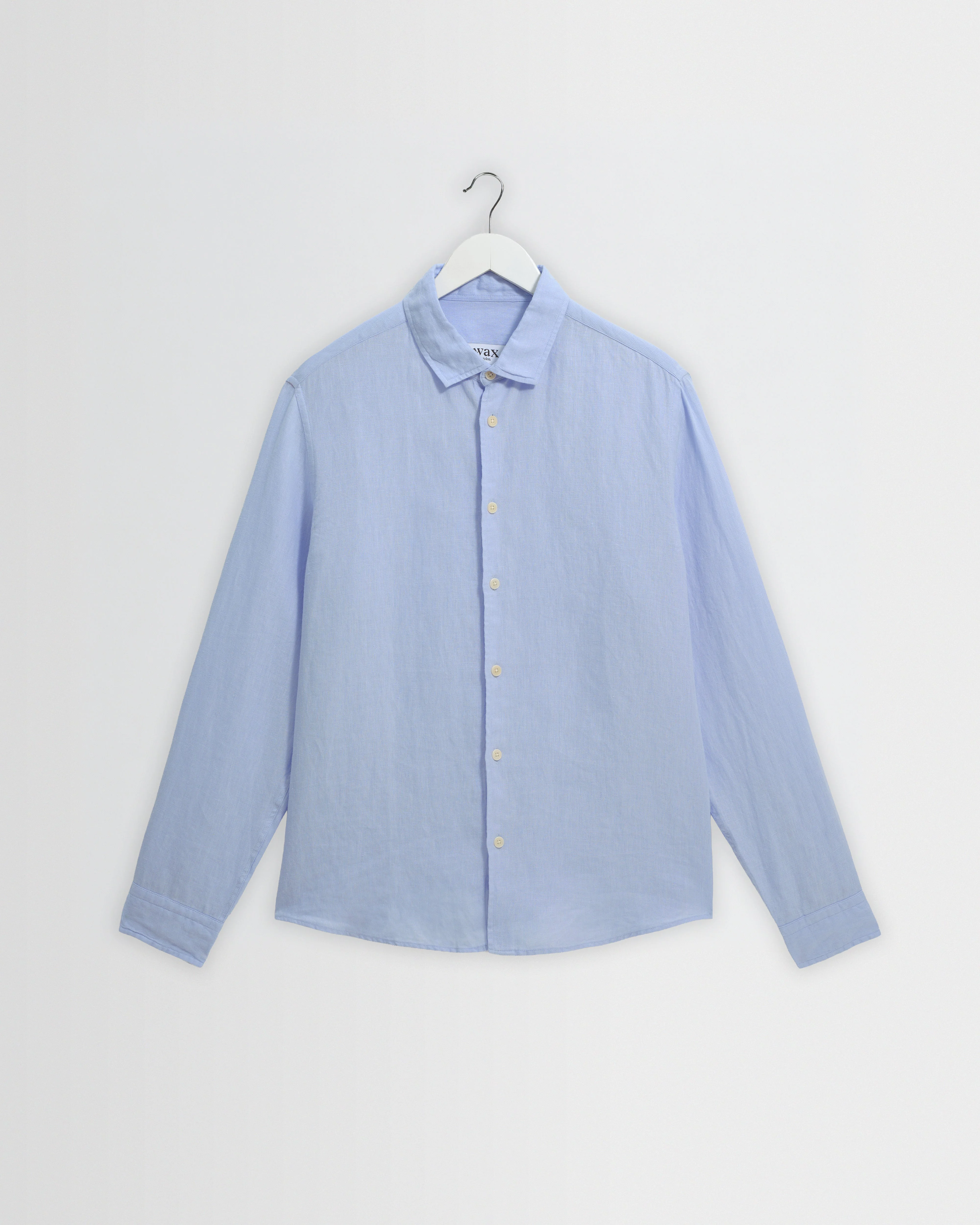 Dartford - Pale Blue Washed Linen Shirt - 1
