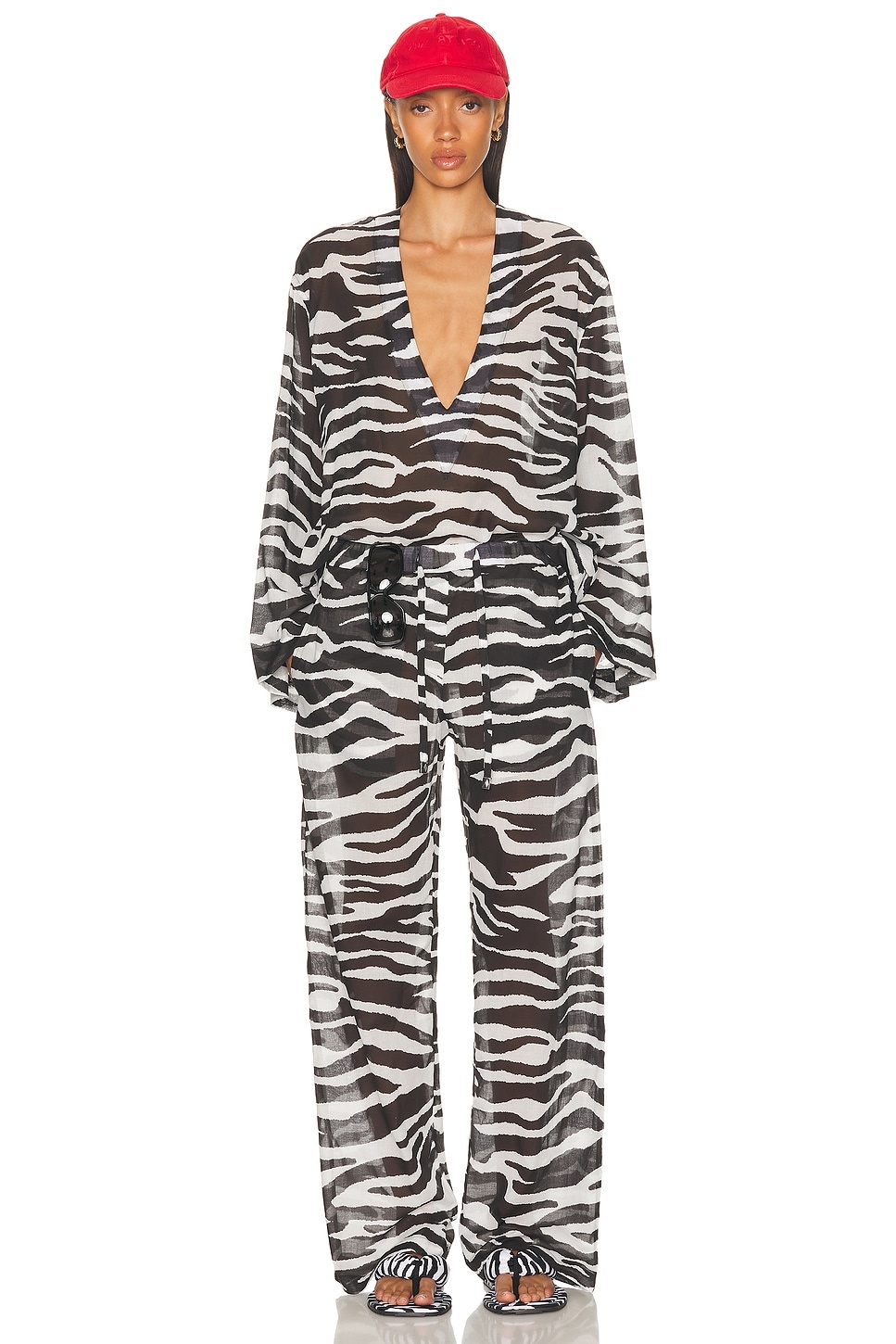 Zebra Printed Long Pant - 5