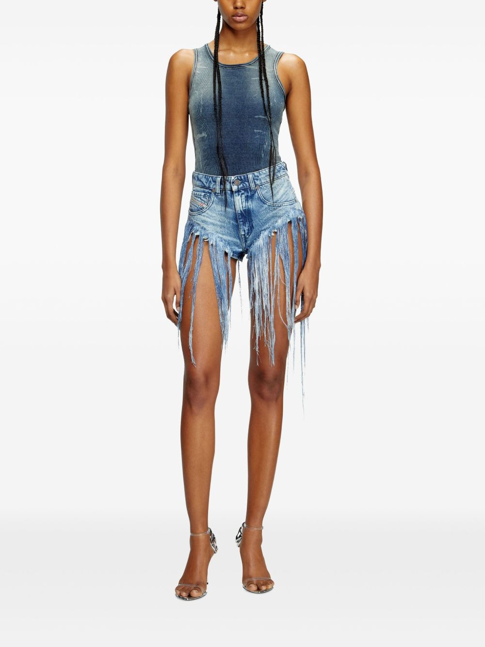 fringe-detailing shorts - 2