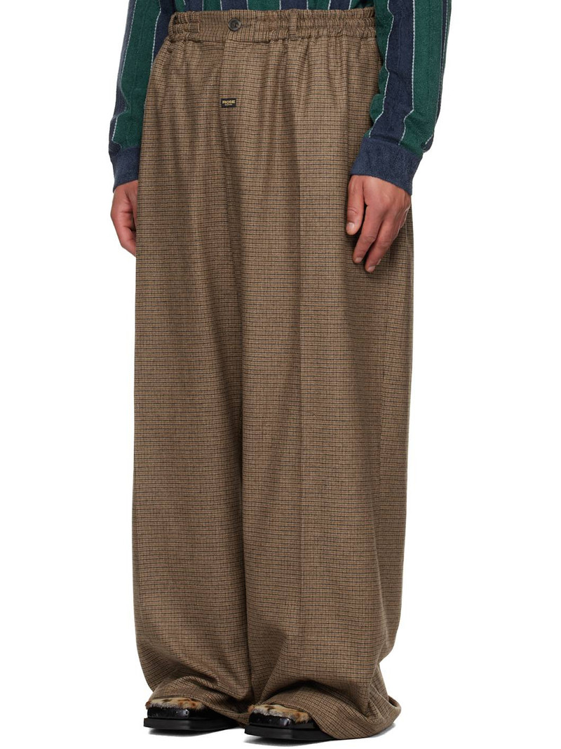 Martine Rose Brown Extreme Wide Leg Tailored Trousers outlook