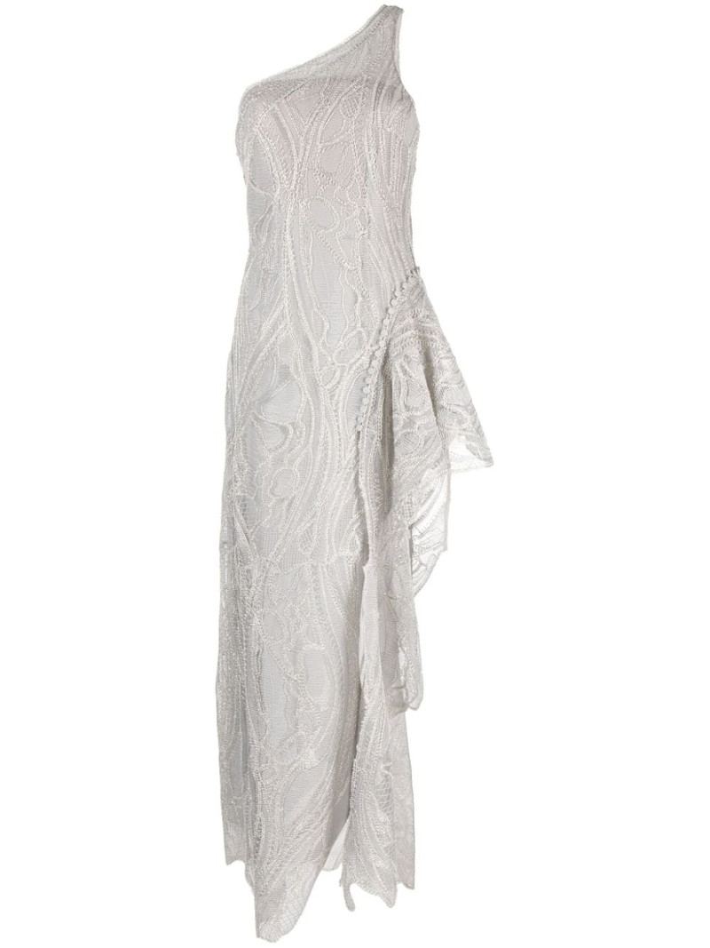 embroidered one-shoulder gown 1