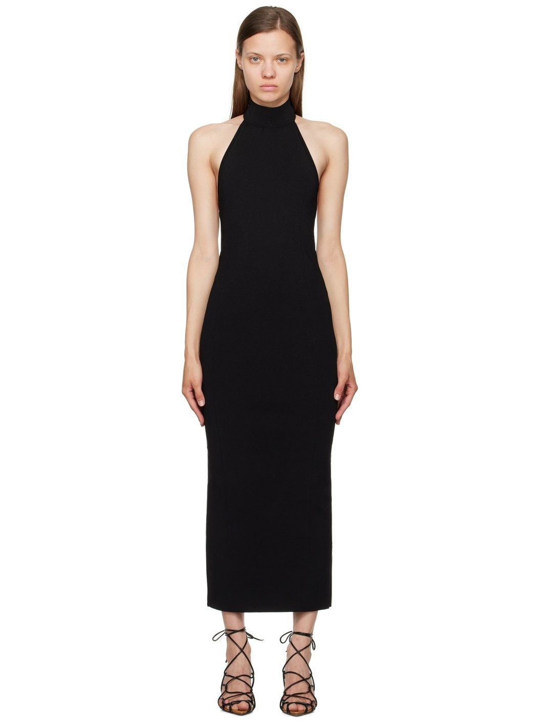 Black 'The Suzanne' Midi Dress - 1