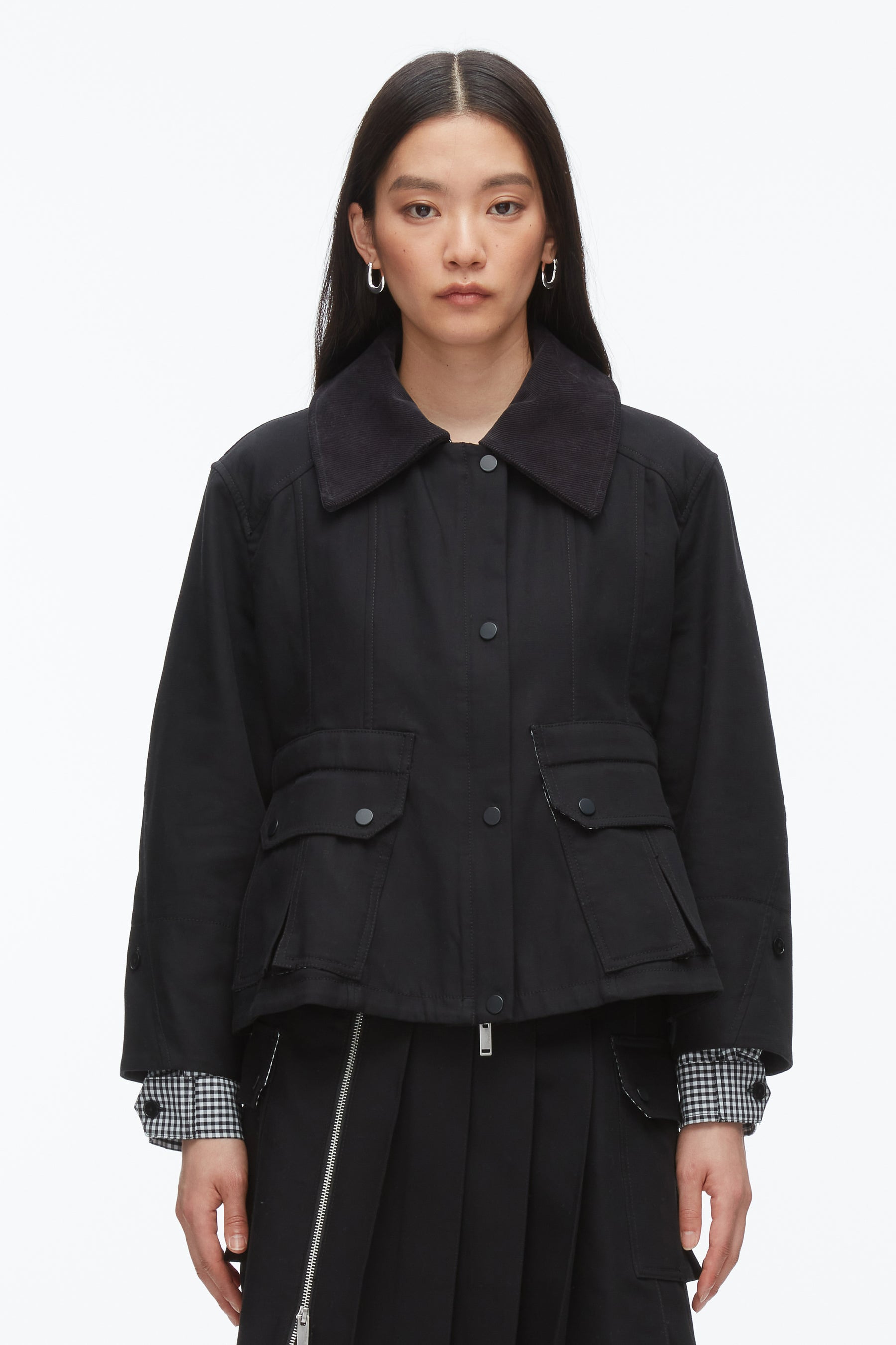 Cropped Flounce Barn Jacket - 3