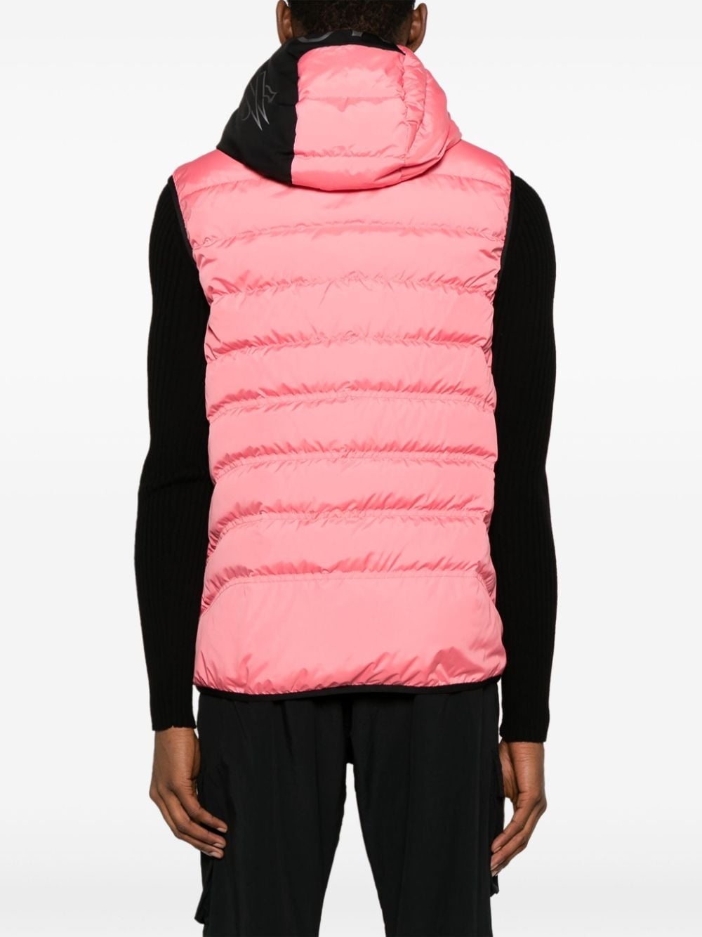 logo-patch puffer gilet - 4