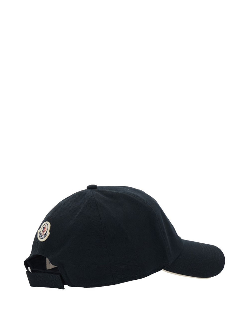 Moncler logo cotton baseball cap outlook