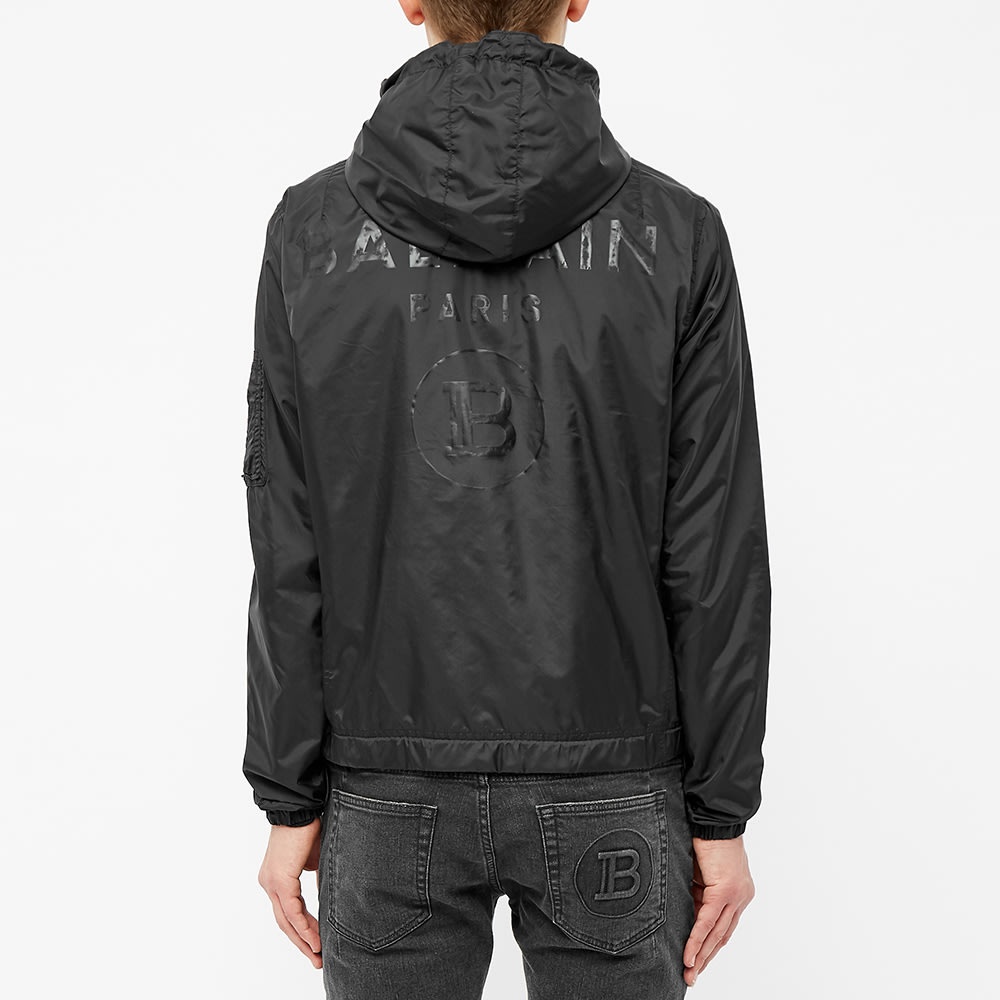 Balmain Back Print Nylon Windbreaker - 5