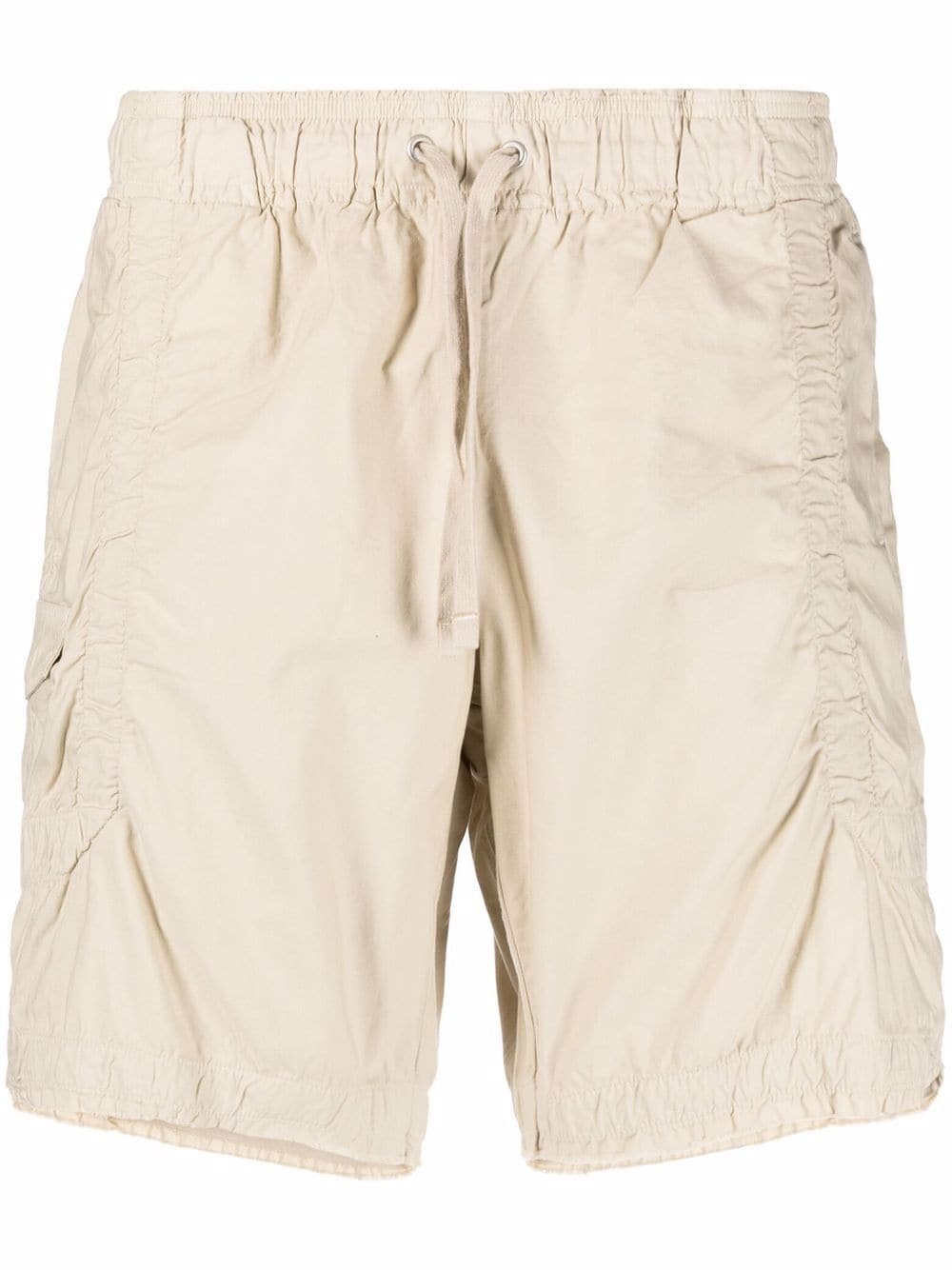 drawstring cargo shorts - 1