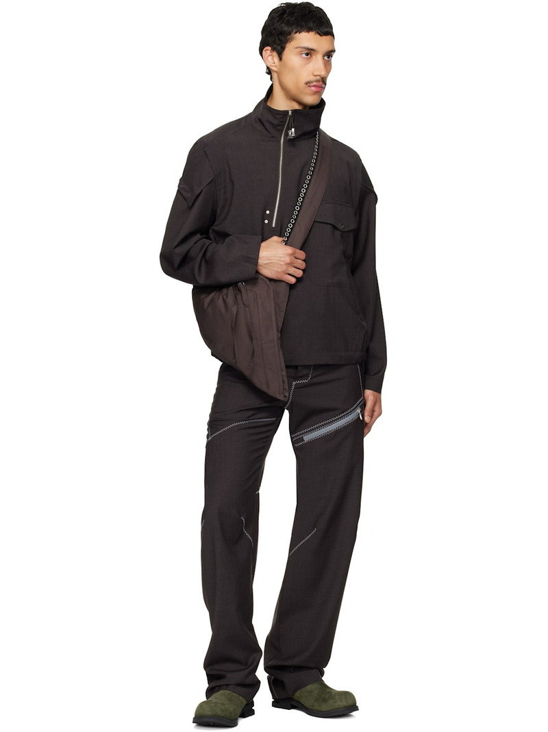 Kiko Kostadinov Brown Farkas Pullover Jacket outlook