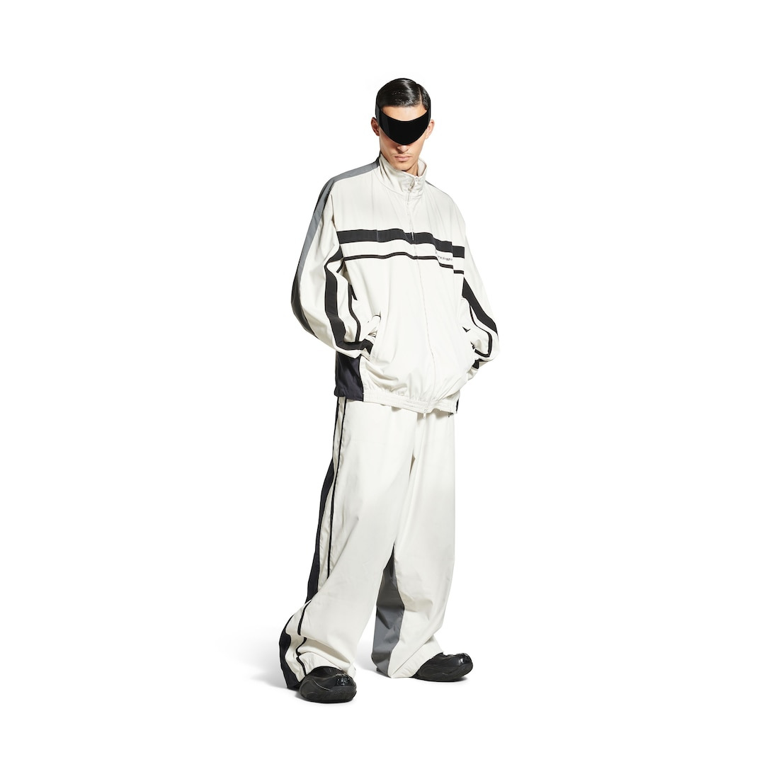 50/50 Tracksuit Jacket in White/grey - 2
