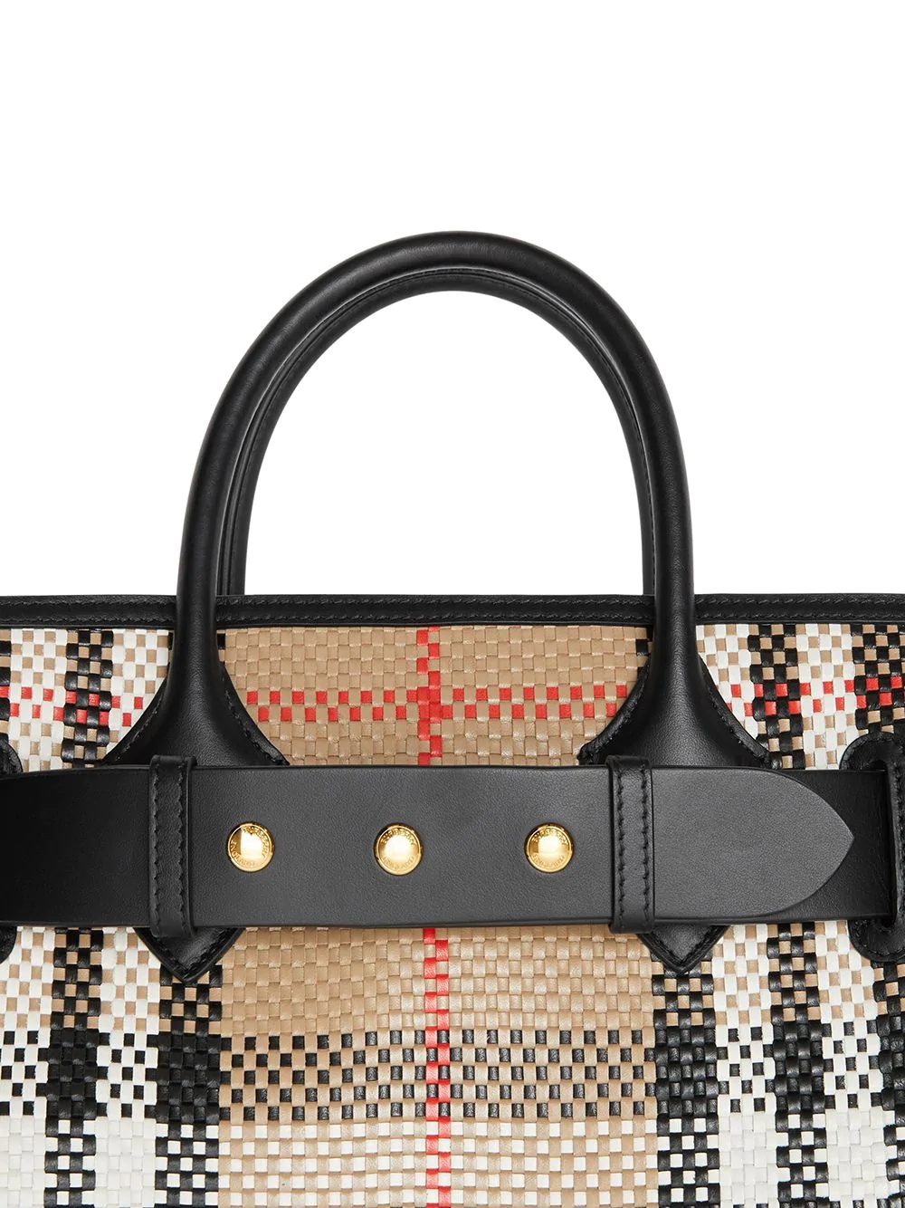 The Small Latticed Triple Stud belt bag - 4