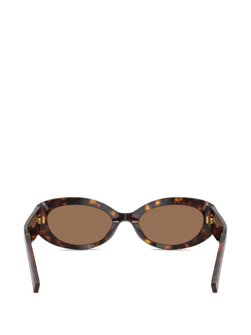 oval-frame tortoiseshell sunglasses 4